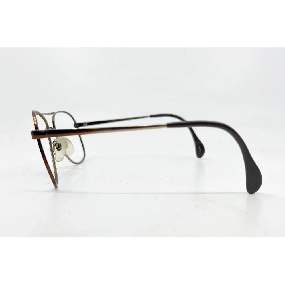 Menrad Eyeglass Frames Women Brown Gold Aviator 347-38 54-16-140
